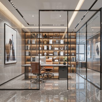 JJ拉門頭份辦公室鋁框玻璃門安裝，提升動線與視野通透性