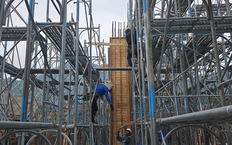 台中北屯 活動式鷹架搭建案例｜台中中古施工架買賣